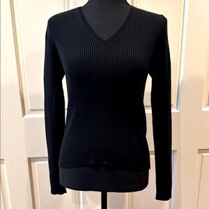 Black Prada Wool V-Neck Women's Sweater